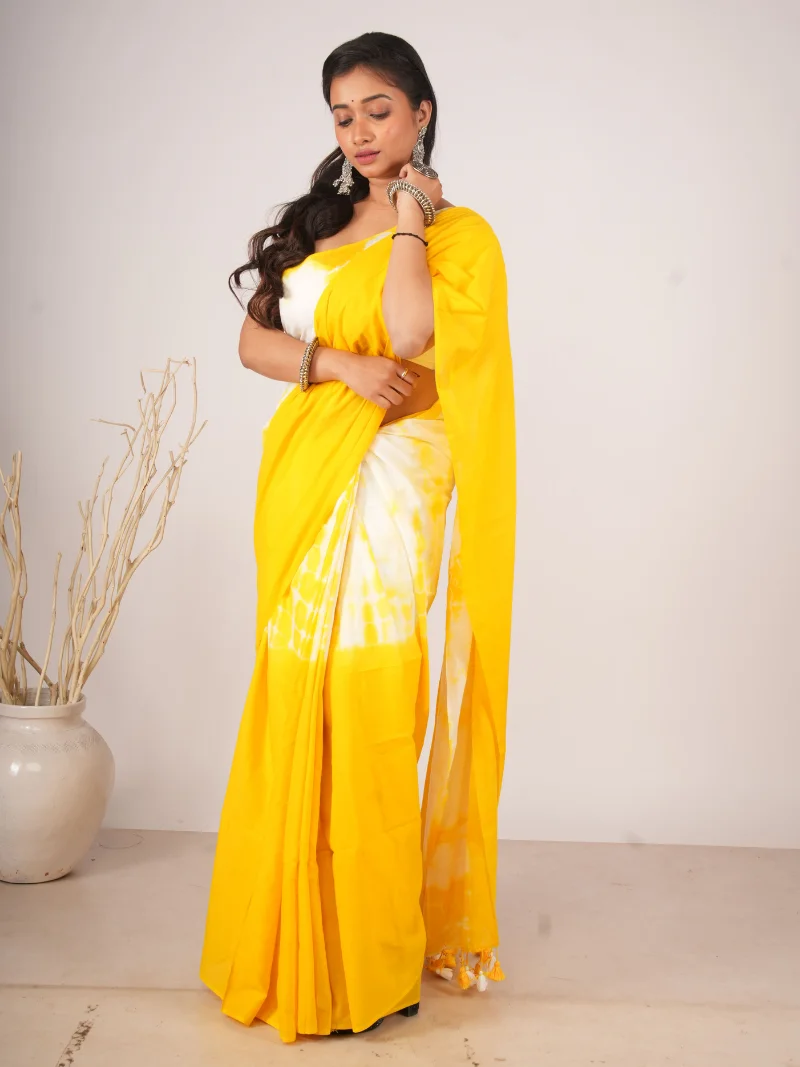 Hand Printer Saree